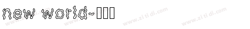 new world字体转换